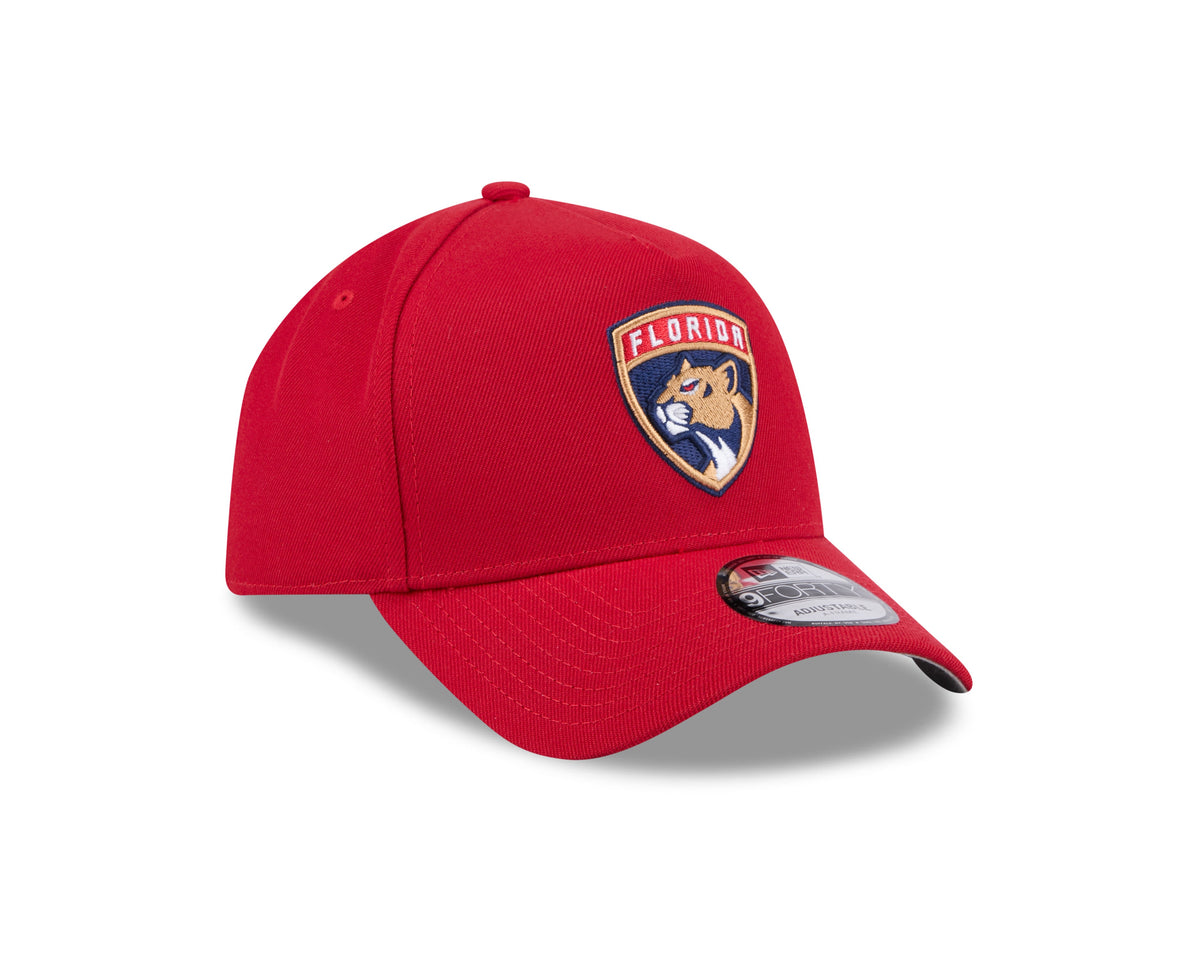Florida Panthers NHL New Era Men Red 9Forty A-Frame Snapback product image 6, provided for visual reference and product