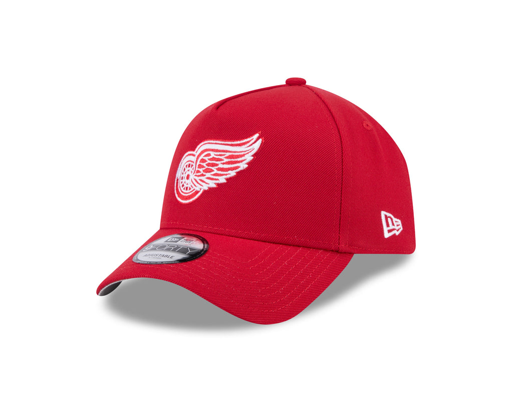 Detroit Red Wings NHL New Era Men Red 9Forty A-Frame Snapback product image 1, provided for visual reference and product