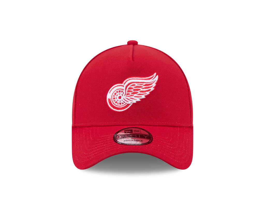 Detroit Red Wings NHL New Era Men Red 9Forty A-Frame Snapback product image 3, provided for visual reference and product