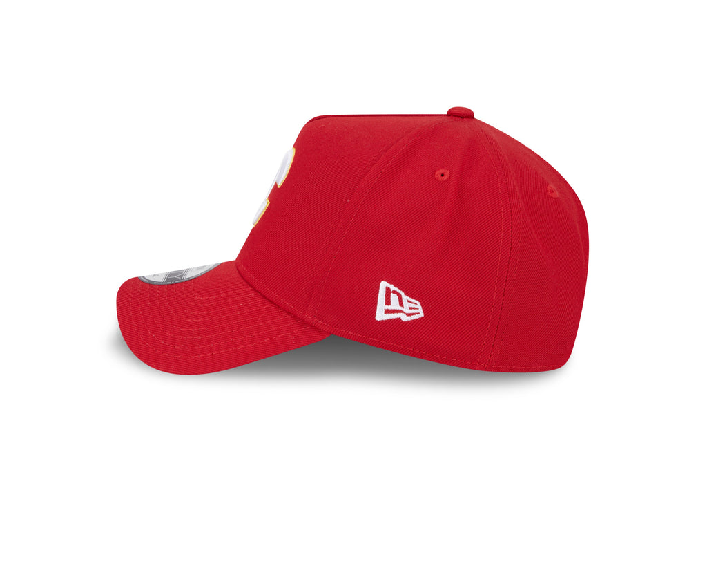 Calgary Flames NHL New Era Men Red 9Forty A-Frame Snapback product image 7, provided for visual reference and product detail