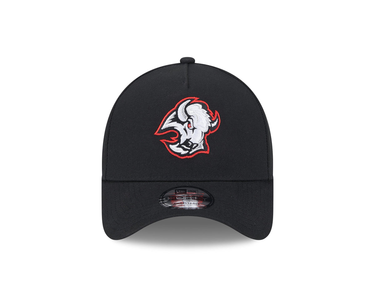 Buffalo Sabres NHL New Era Men Black 9Forty A-Frame Snapback product image 7, provided for visual reference and product