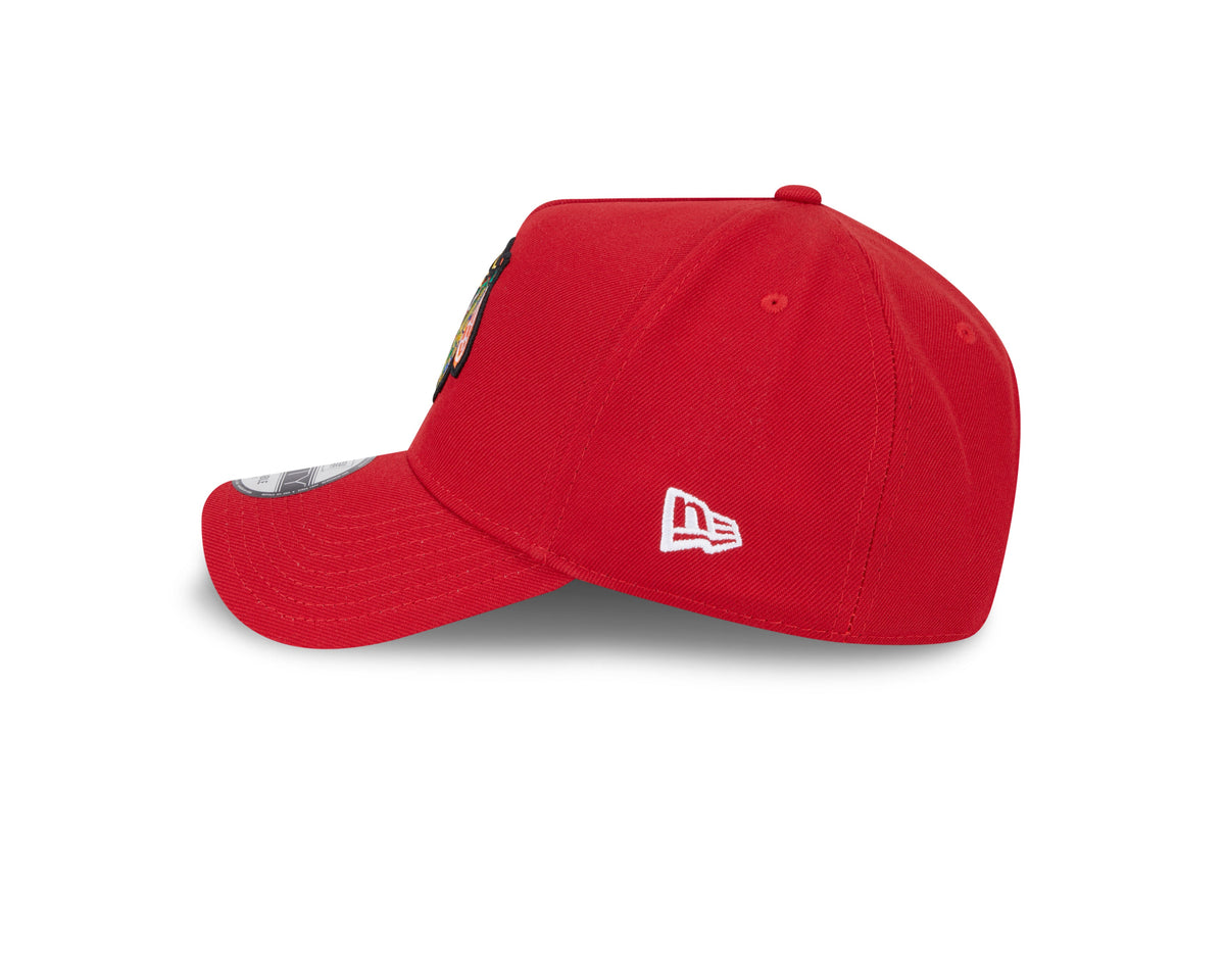 Chicago Blackhawks NHL New Era Men Red 9Forty A-Frame Snapback product image 7, provided for visual reference and product