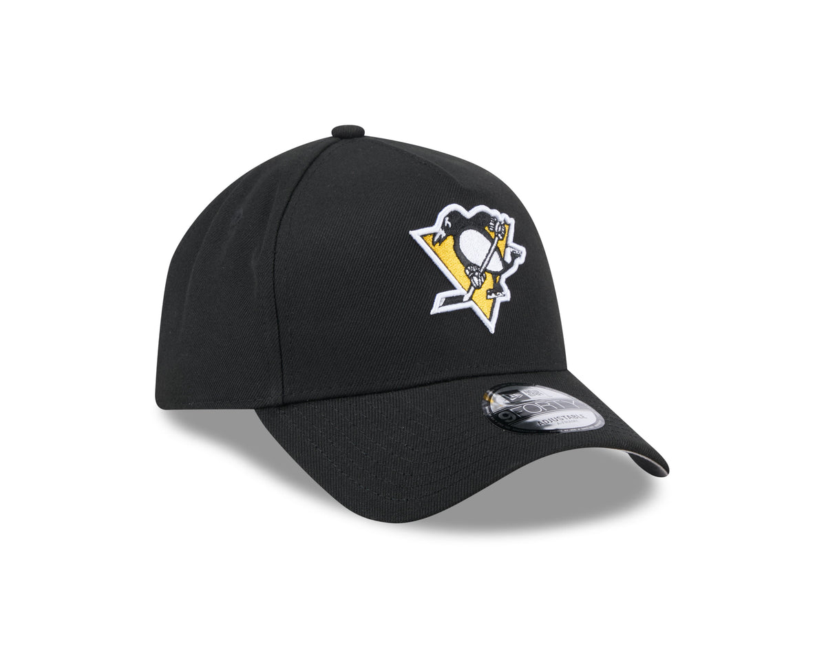 Pittsburgh Penguins NHL New Era Men Black 9Forty A-Frame Snapback product image 5, provided for visual reference and product