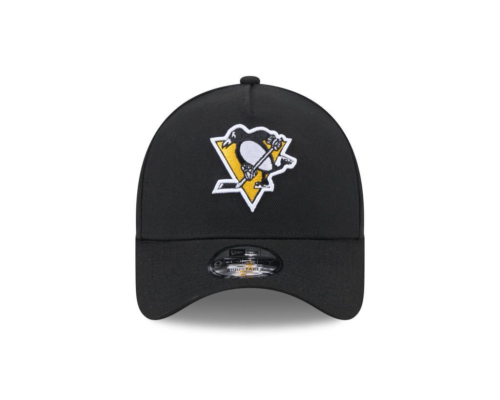 Pittsburgh Penguins NHL New Era Men Black 9Forty A-Frame Snapback product image 6, provided for visual reference and product