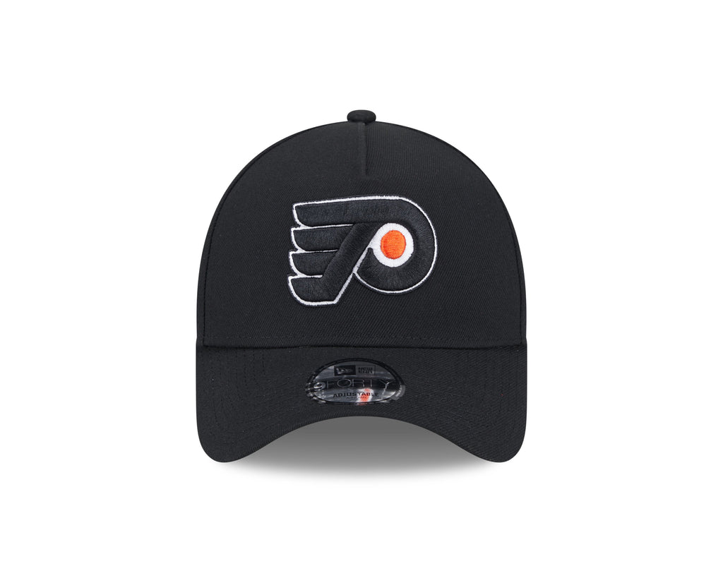 Philadelphia Flyers NHL New Era Men Black 9Forty A-Frame Snapback product image 6, provided for visual reference and product