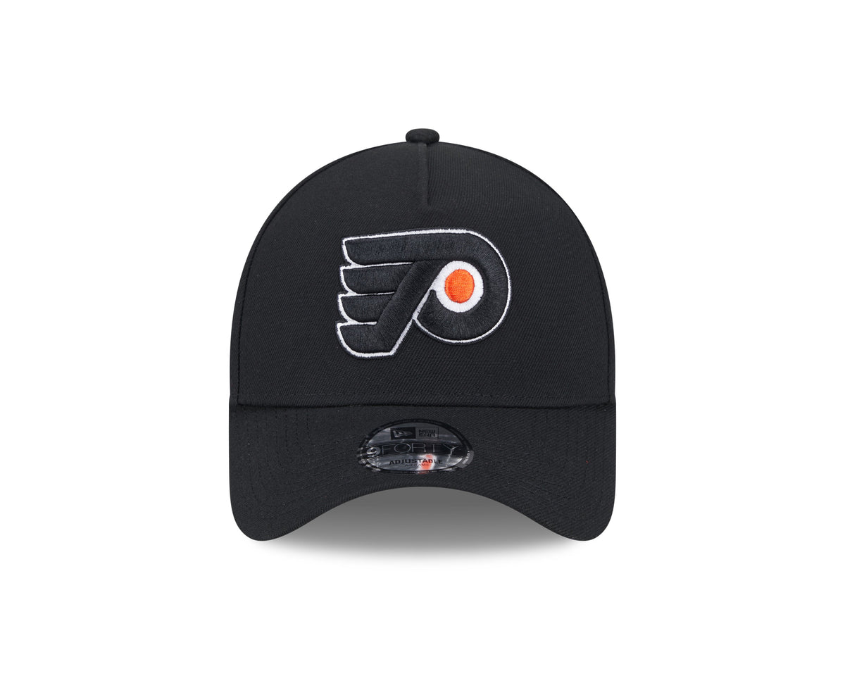 Philadelphia Flyers NHL New Era Men Black 9Forty A-Frame Snapback product image 6, provided for visual reference and product
