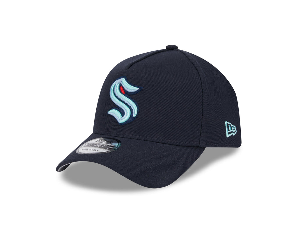 Seattle Kraken NHL New Era Men Blue 9Forty A-Frame Snapback product image 1, provided for visual reference and product