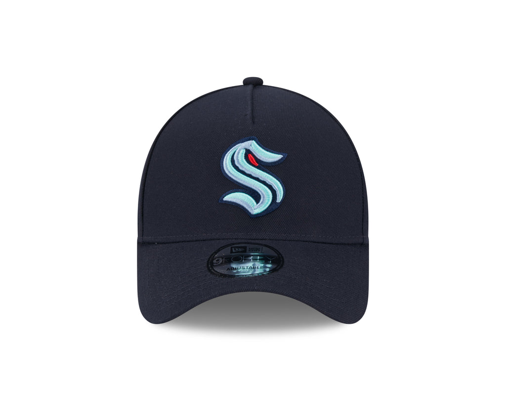 Seattle Kraken NHL New Era Men Blue 9Forty A-Frame Snapback product image 5, provided for visual reference and product