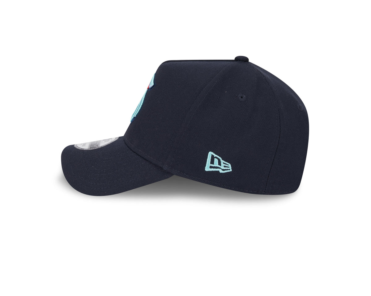 Seattle Kraken NHL New Era Men Blue 9Forty A-Frame Snapback product image 6, provided for visual reference and product