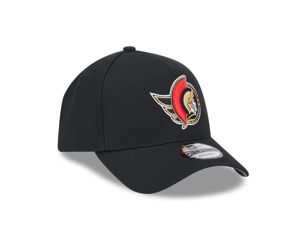 Ottawa Senators NHL New Era Men Black 9Forty A-Frame Snapback product image 5, provided for visual reference and product