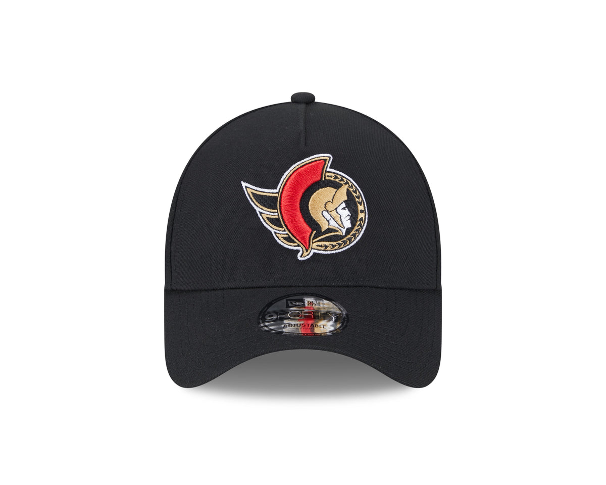 Ottawa Senators NHL New Era Men Black 9Forty A-Frame Snapback product image 6, provided for visual reference and product