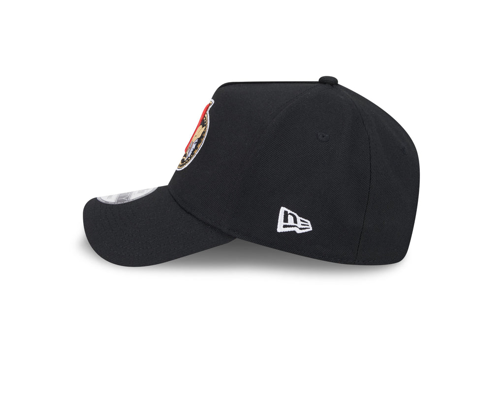 Ottawa Senators NHL New Era Men Black 9Forty A-Frame Snapback product image 7, provided for visual reference and product