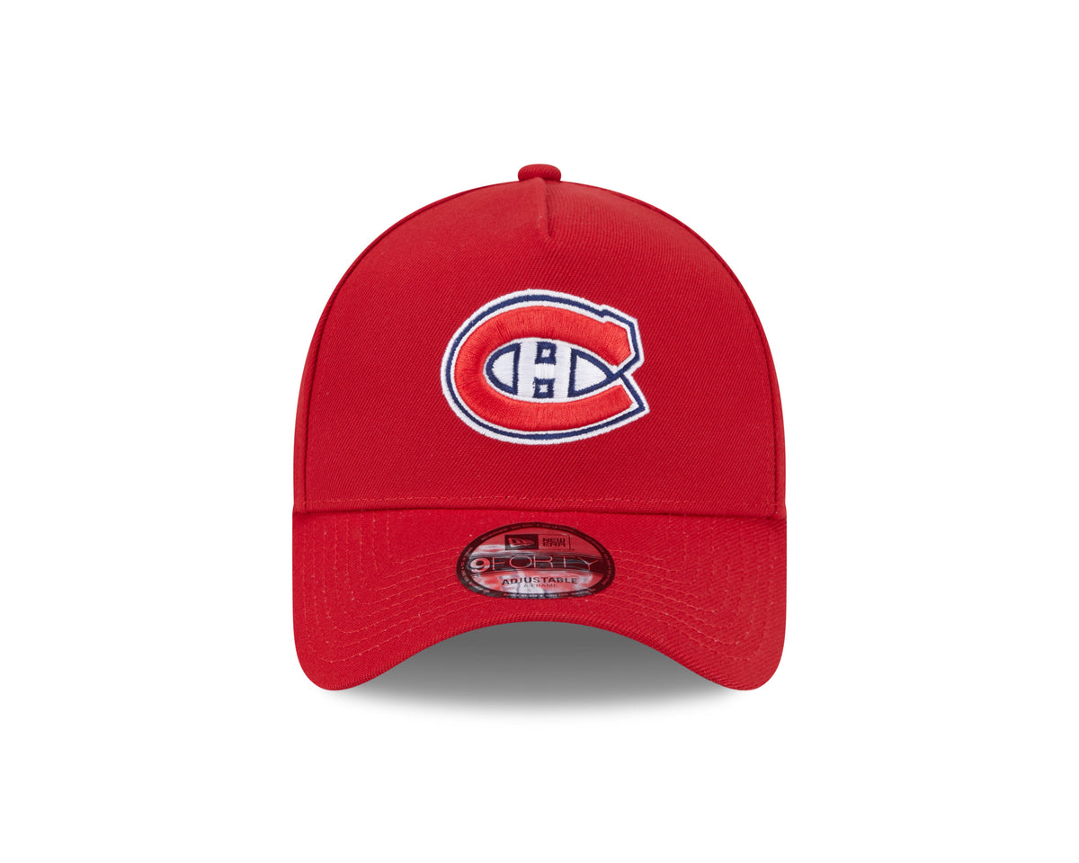 Montreal Canadiens NHL New Era Men Red 9Forty A-Frame Adjustable Hat product image 3, provided for visual reference and