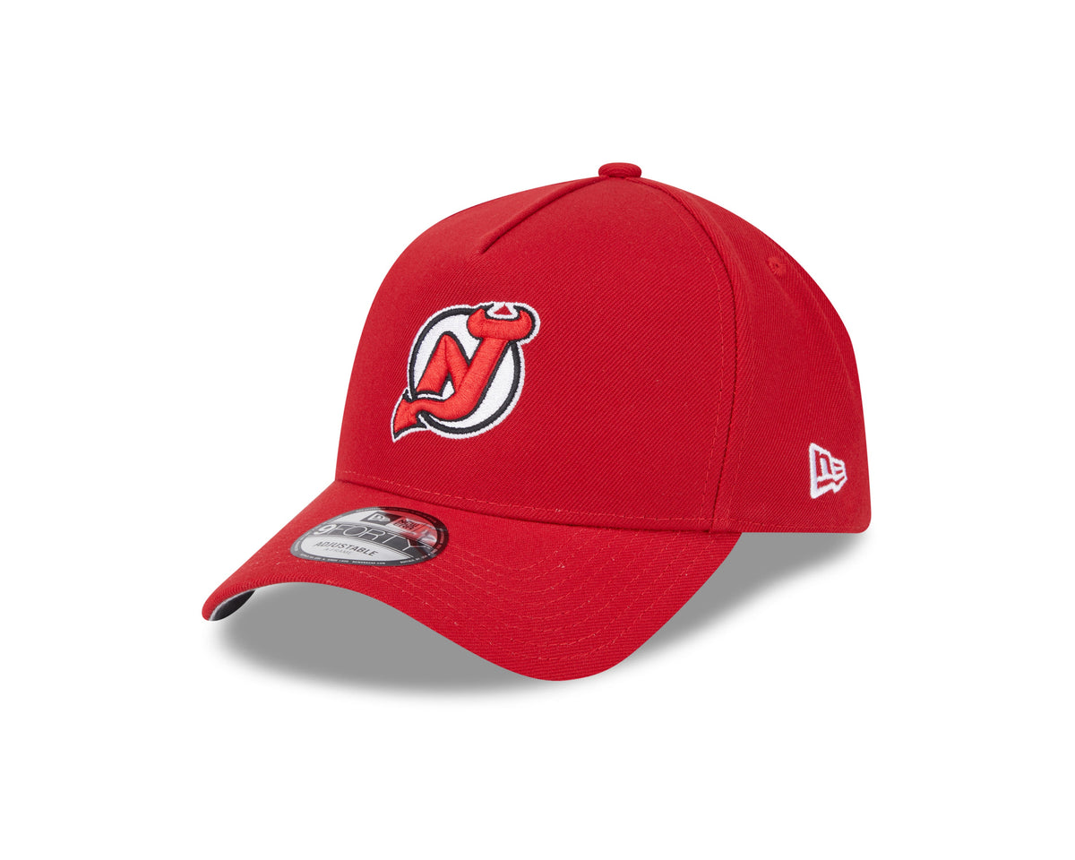 New Jersey Devils NHL New Era Men Red 9Forty A-Frame Snapback product image 1, provided for visual reference and product