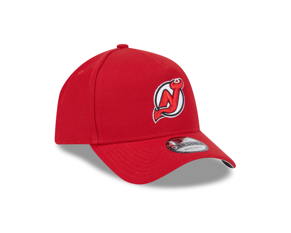 New Jersey Devils NHL New Era Men Red 9Forty A-Frame Snapback product image 5, provided for visual reference and product
