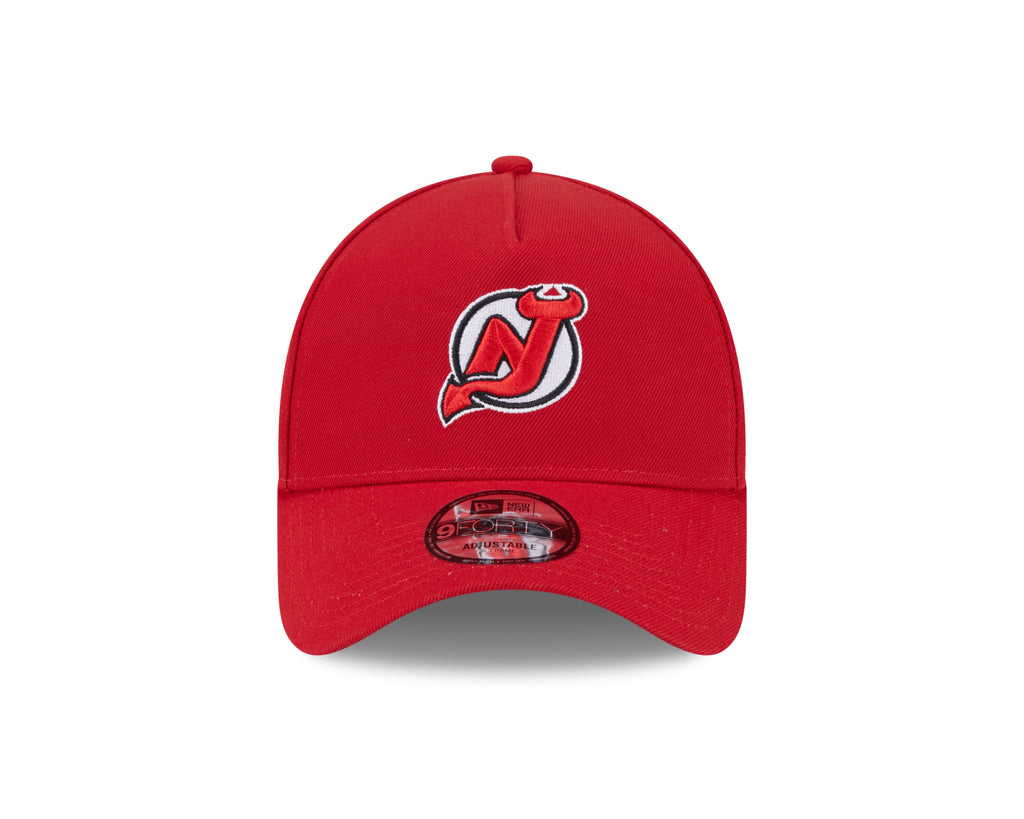 New Jersey Devils NHL New Era Men Red 9Forty A-Frame Snapback product image 6, provided for visual reference and product