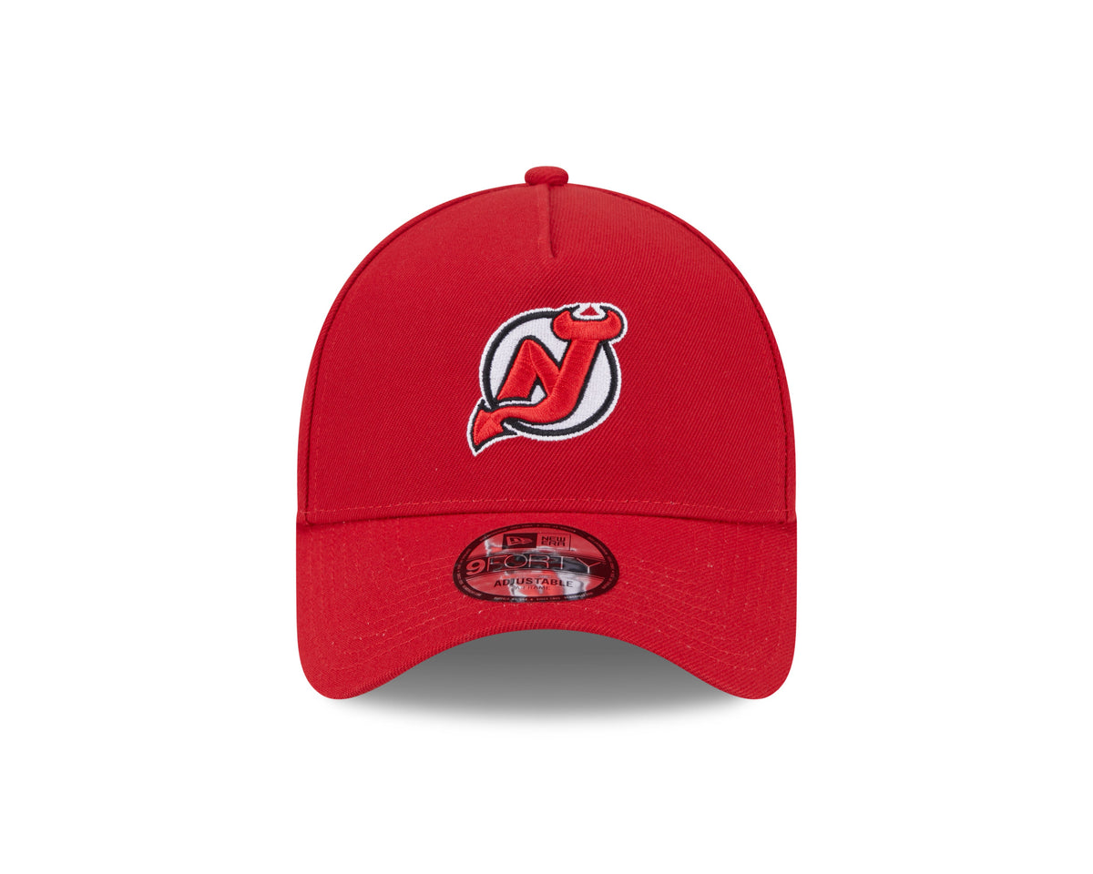 New Jersey Devils NHL New Era Men Red 9Forty A-Frame Snapback product image 6, provided for visual reference and product