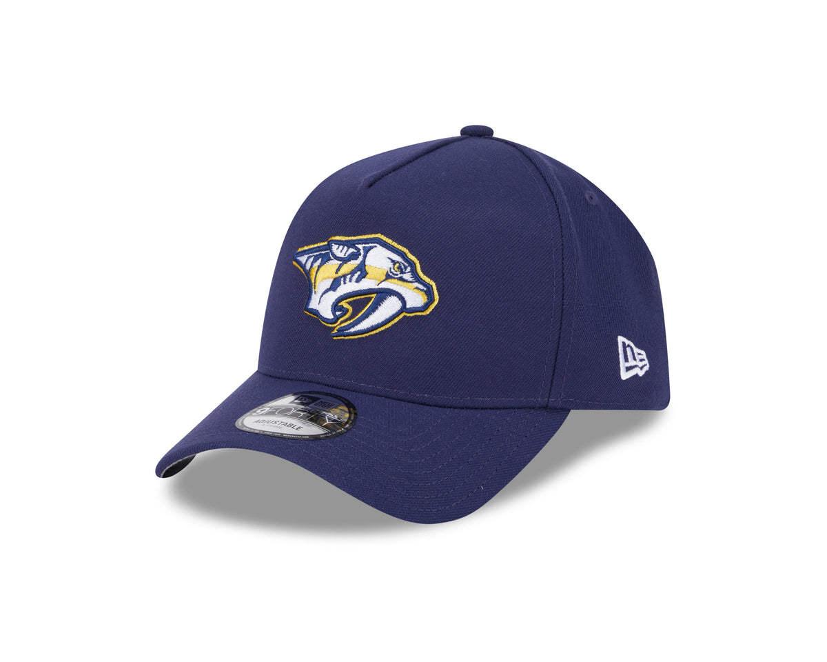 Nashville Predators NHL New Era Men Navy 9Forty A-Frame Snapback product image 1, provided for visual reference and product