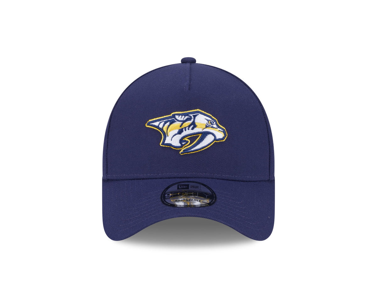 Nashville Predators NHL New Era Men Navy 9Forty A-Frame Snapback product image 7, provided for visual reference and product