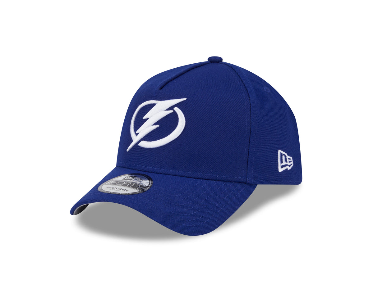 Tampa Bay Lightning NHL New Era Men Navy 9Forty A-Frame Snapback product image 1, provided for visual reference and product