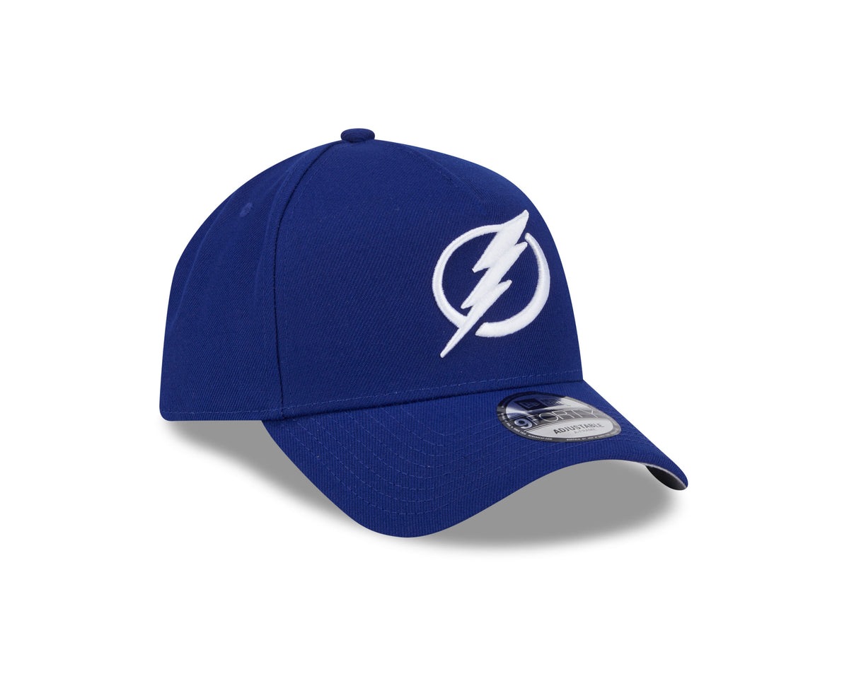 Tampa Bay Lightning NHL New Era Men Navy 9Forty A-Frame Snapback product image 4, provided for visual reference and product