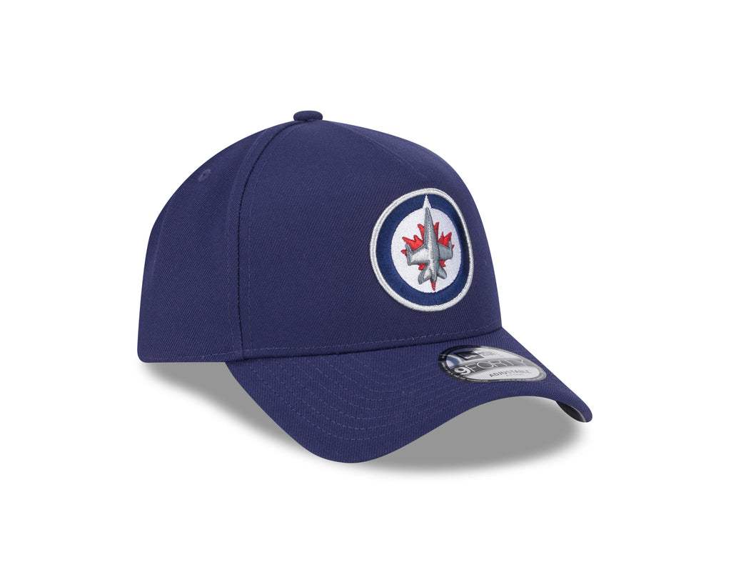 Winnipeg Jets NHL New Era Men Navy 9Forty A-Frame Snapback product image 6, provided for visual reference and product detail