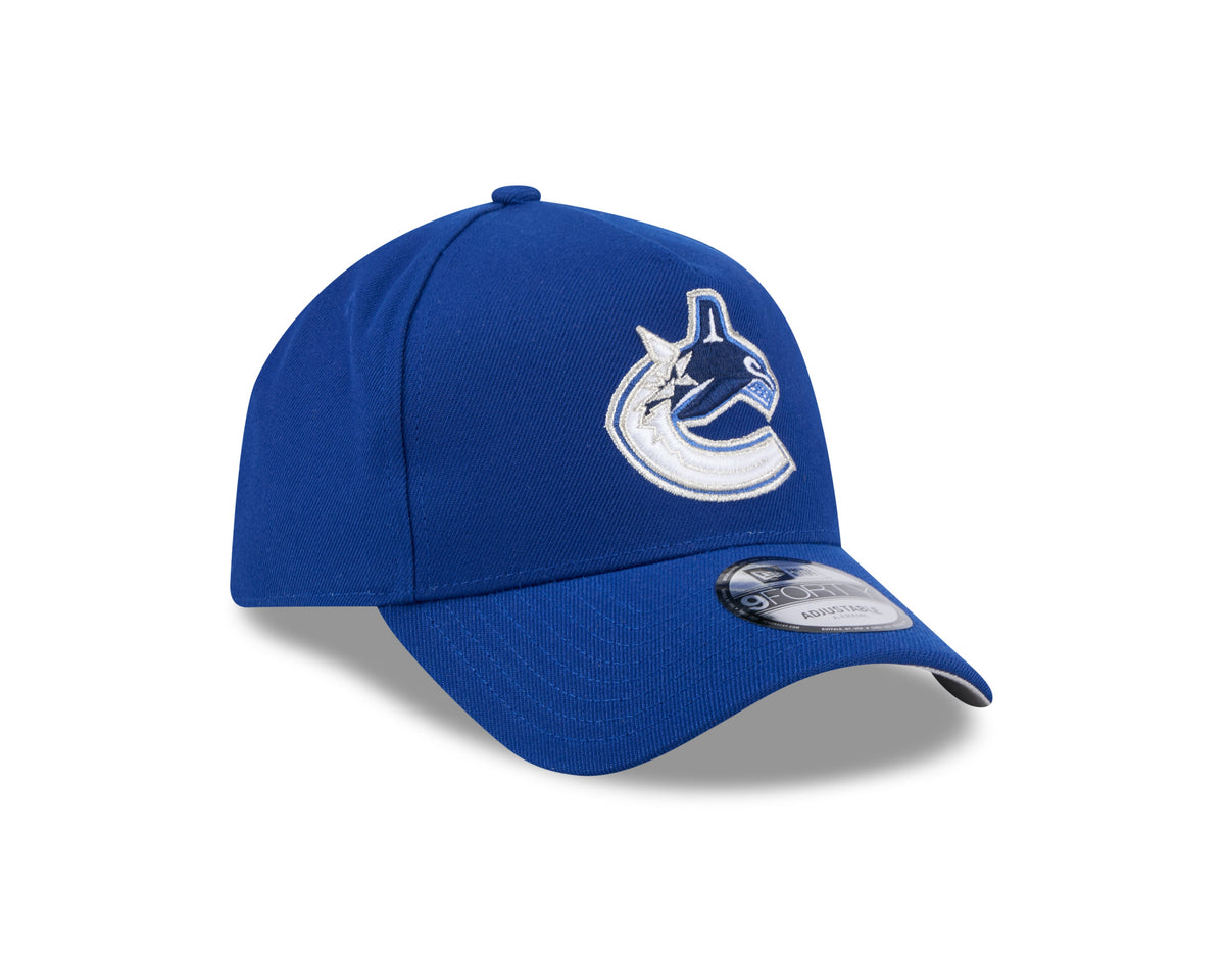 Vancouver Canucks NHL New Era Men Royal 9Forty A-Frame Snapback product image 6, provided for visual reference and product