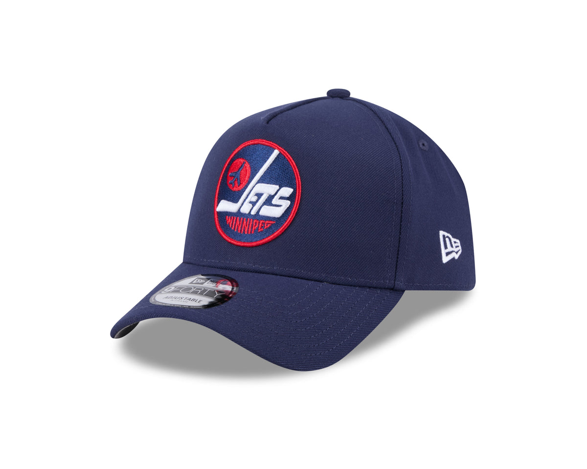 Winnipeg Jets NHL New Era Men Navy 9Forty Alternative A-Frame Snapback product image 1, provided for visual reference and