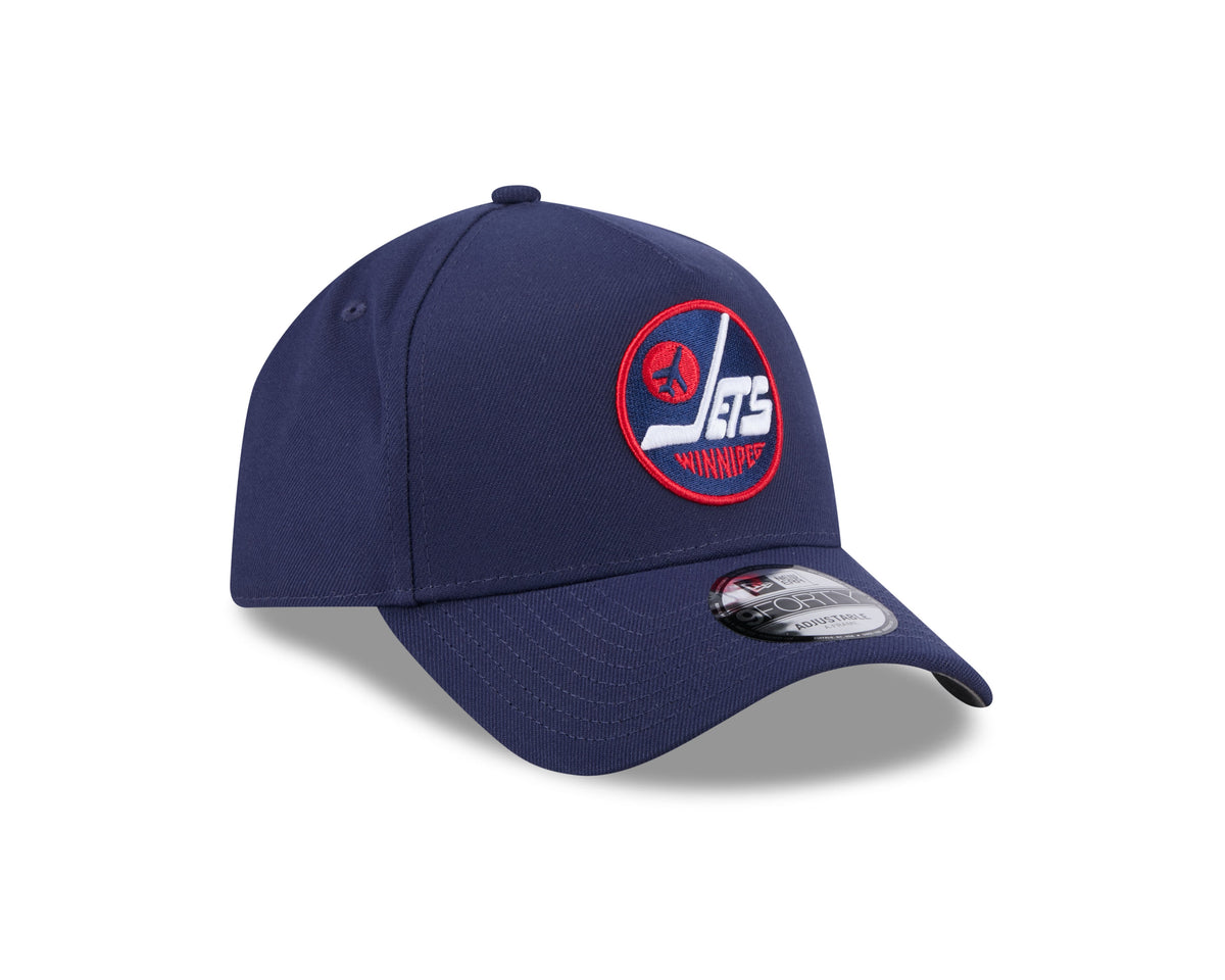 Winnipeg Jets NHL New Era Men Navy 9Forty Alternative A-Frame Snapback product image 6, provided for visual reference and