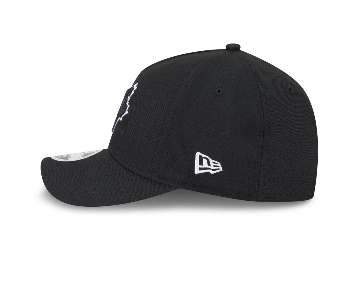 Toronto Blue Jays MLB New Era Men Black White 9Forty M-Crown Adjustable A-Frame Hat product image 3, provided for visual