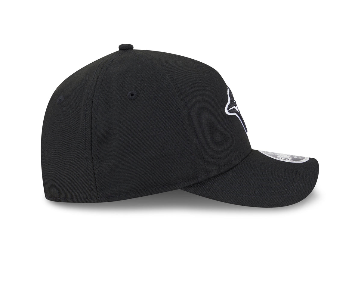 Toronto Blue Jays MLB New Era Men Black White 9Forty M-Crown Adjustable A-Frame Hat product image 4, provided for visual