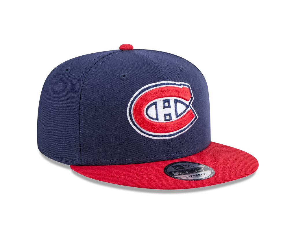 Montreal Canadiens NHL New Era Men Navy/Red Two Tone 9Fifty Basic Snapback product image 3, provided for visual reference