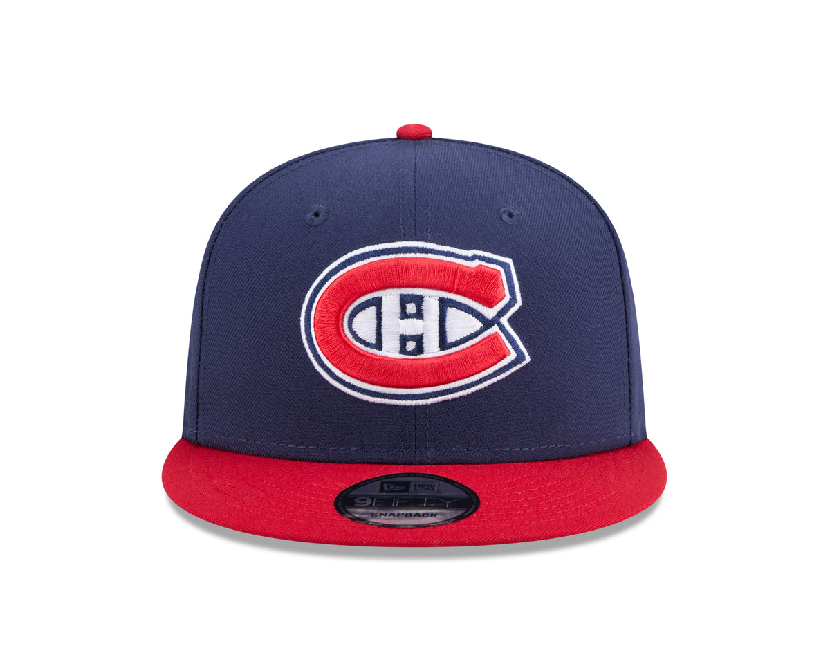 Montreal Canadiens NHL New Era Men Navy/Red Two Tone 9Fifty Basic Snapback product image 4, provided for visual reference