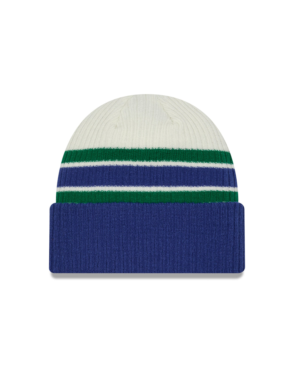 Vancouver Canucks NHL New Era Men Vintage Beanie Knit Hat product image 2, provided for visual reference and product detail