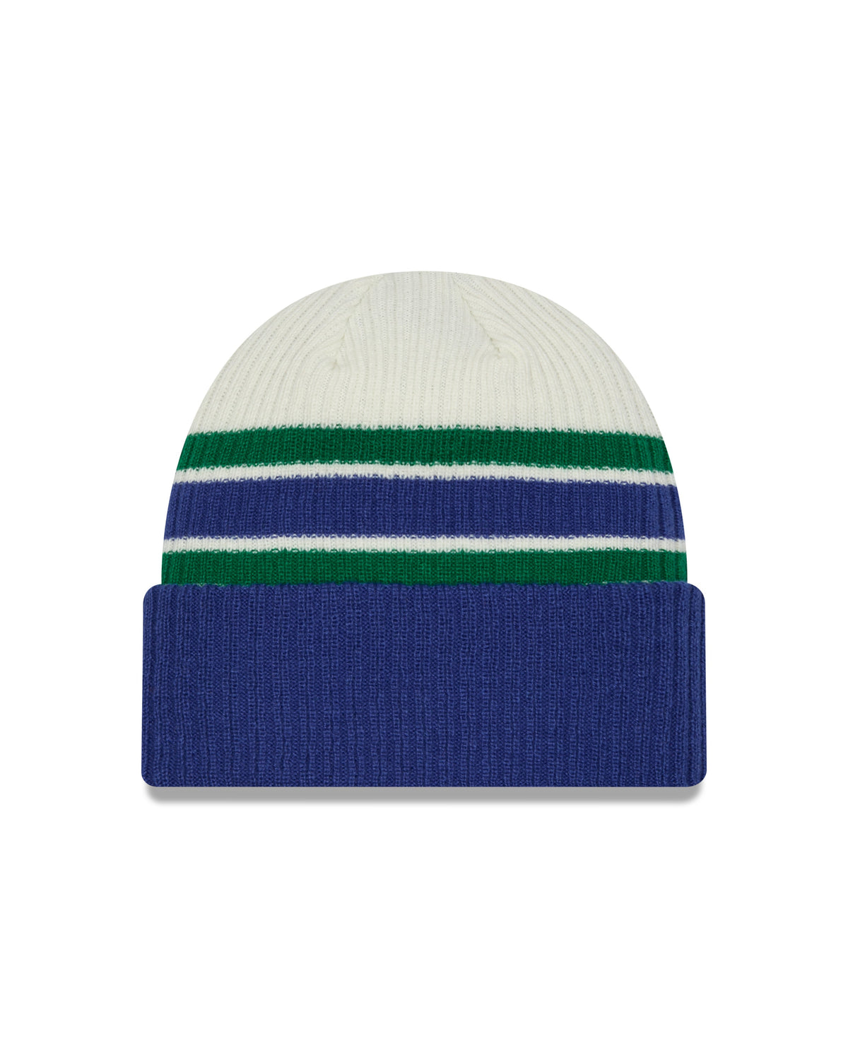 Vancouver Canucks NHL New Era Men Vintage Beanie Knit Hat product image 2, provided for visual reference and product detail