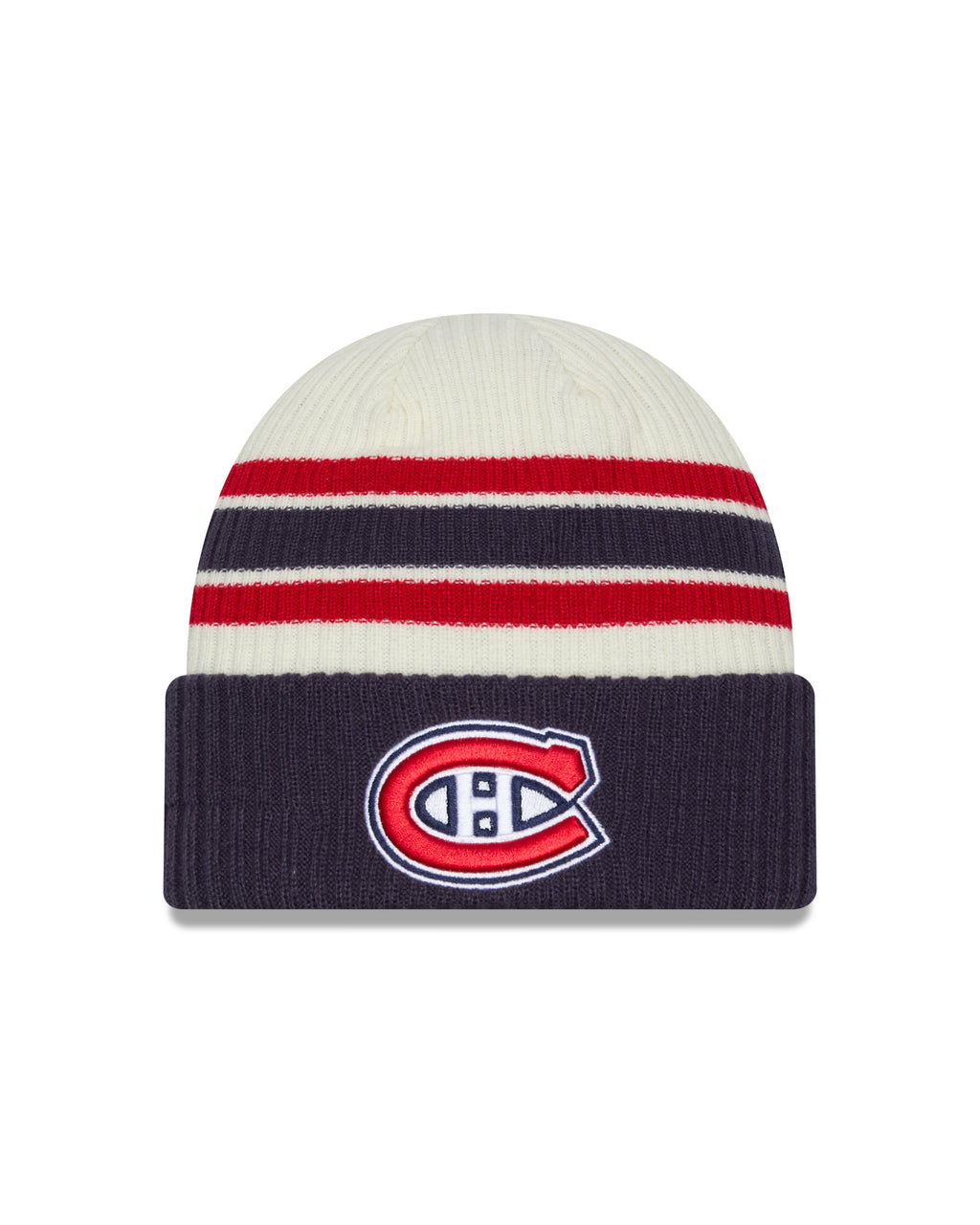 Montreal Canadiens NHL New Era Men Vintage Beanie Knit Hat product image 1, provided for visual reference and product detail
