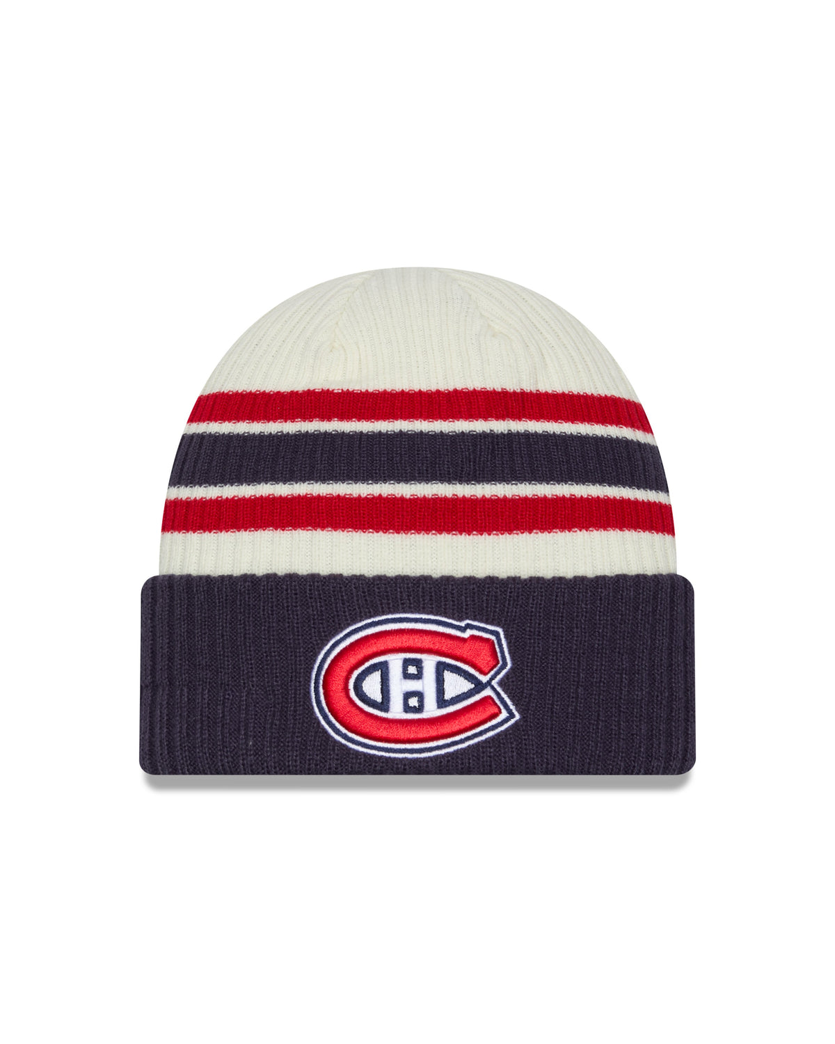 Montreal Canadiens NHL New Era Men Vintage Beanie Knit Hat product image 1, provided for visual reference and product detail