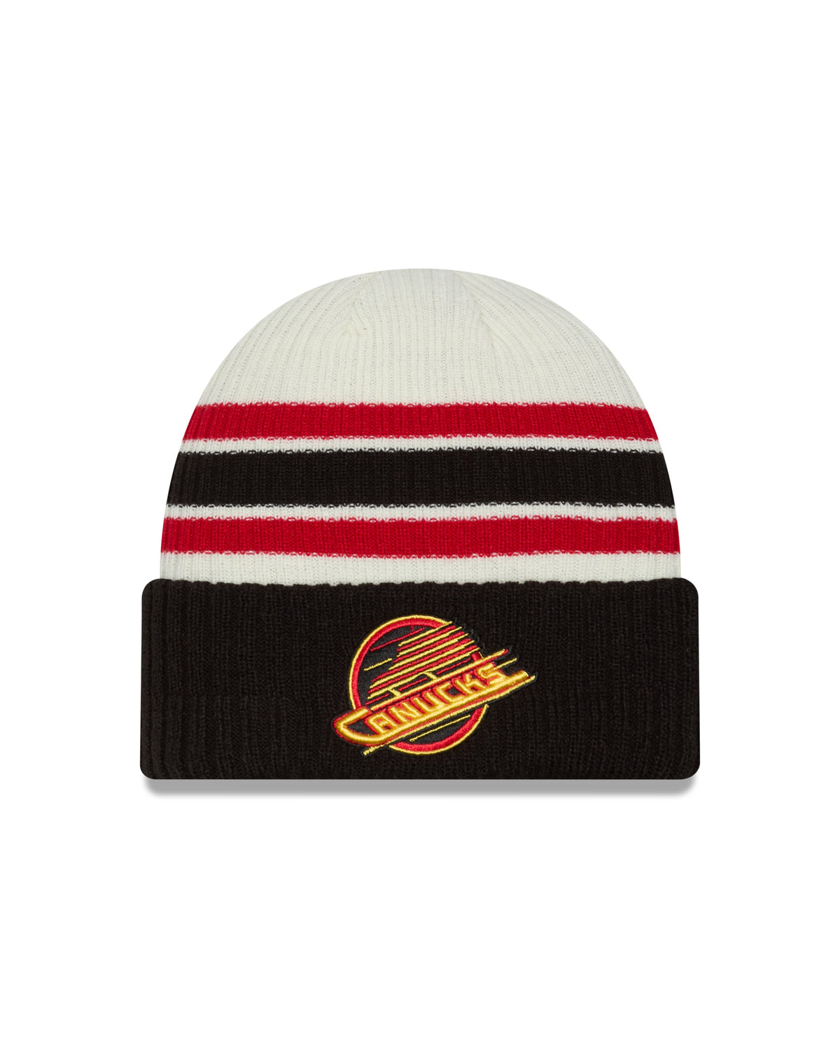 Vancouver Canucks NHL New Era Men Vintage Skate Beanie Knit Hat product image 1, provided for visual reference and product