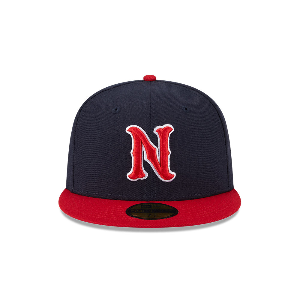 Nashville Sounds MiLB New Era Men Navy/Red 59Fifty Authentic Collection Fitted Hat product image 3, provided for visual