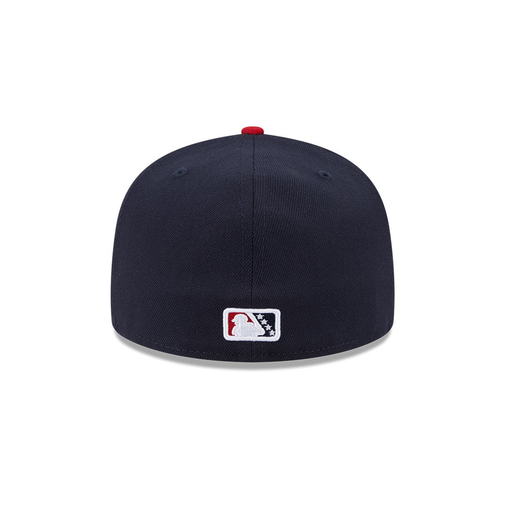 Nashville Sounds MiLB New Era Men Navy/Red 59Fifty Authentic Collection Fitted Hat product image 2, provided for visual
