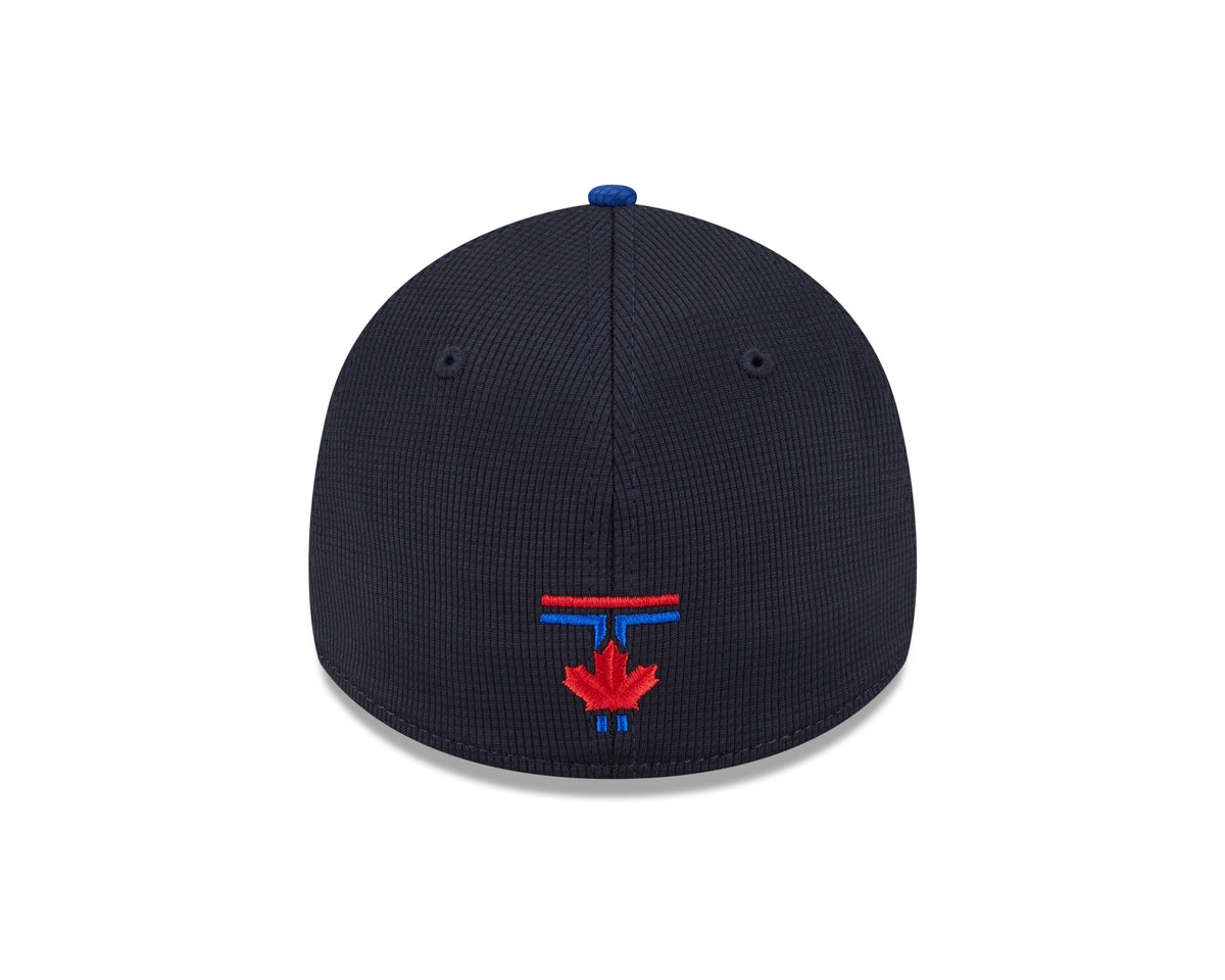 Toronto Blue Jays MLB New Era Men Navy/Royal 39Thirty 2024 City Connect Stretch Fit Hat product image 2, provided for visual