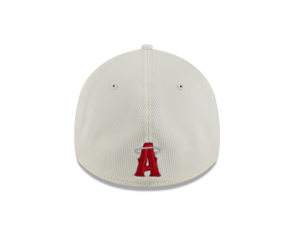 Anaheim Angels MLB New Era Men Beige/Red 39Thirty 2022 City Connect Stretch Fit Hat product image 2, provided for visual