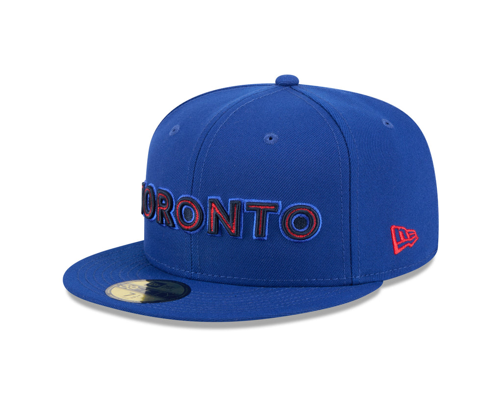 Toronto Blue Jays MLB New Era Men Royal 59Fifty 2024 City Connect Fitted Hat product image 1, provided for visual reference