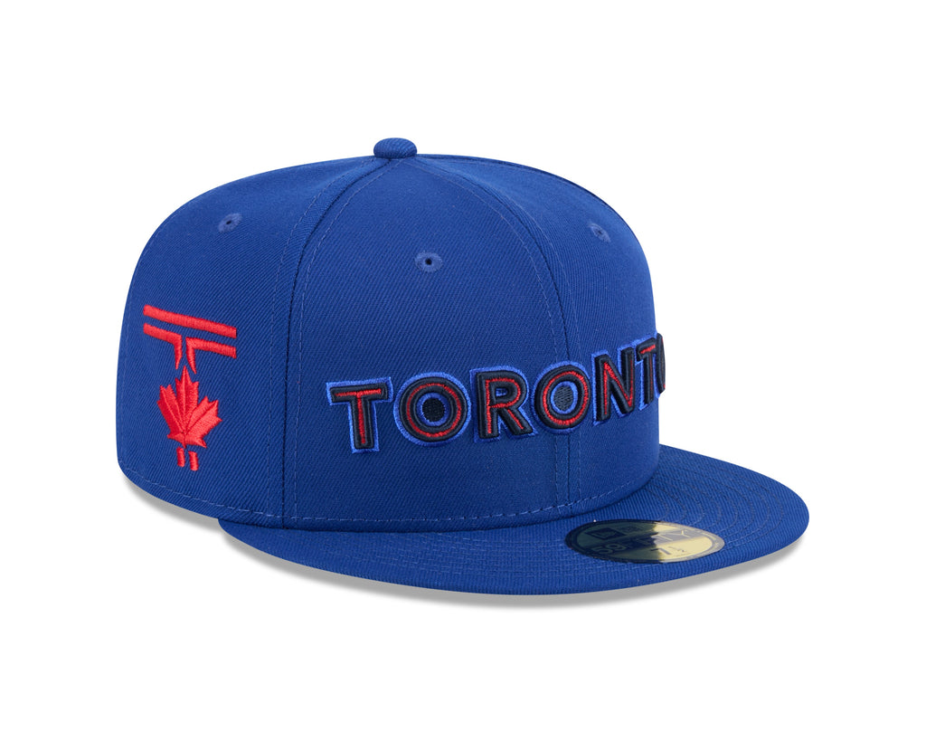 Toronto Blue Jays MLB New Era Men Royal 59Fifty 2024 City Connect Fitted Hat product image 2, provided for visual reference
