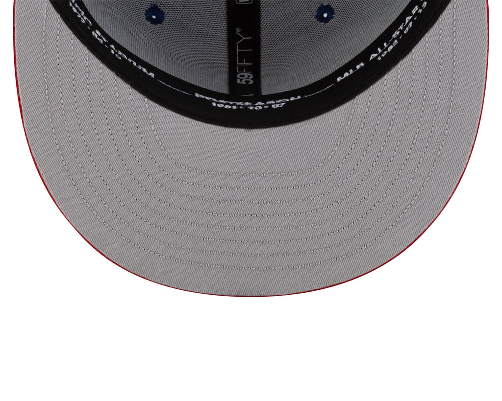 Montreal Expos MLB New Era Men Royal Blue/Red 59Fifty Cooperstown All Over Patch Pride Fitted Hat product image 7, provided