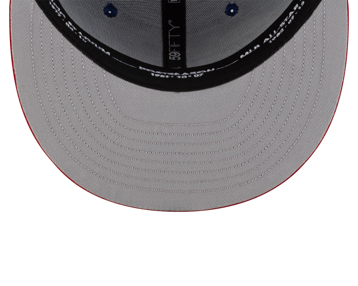 Montreal Expos MLB New Era Men Royal Blue/Red 59Fifty Cooperstown All Over Patch Pride Fitted Hat product image 7, provided