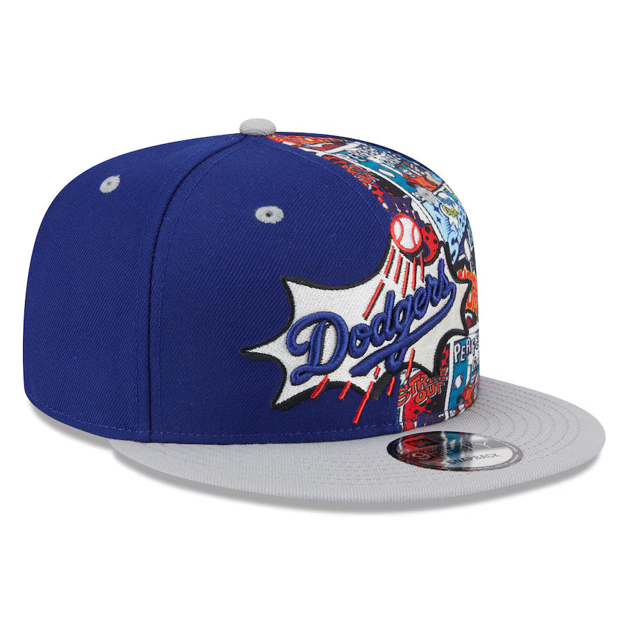 Los Angeles Dodgers MLB New Era Men Royal/Gray 9Fifty 2025 Diamond Hero Edition Snapback product image 4, provided for
