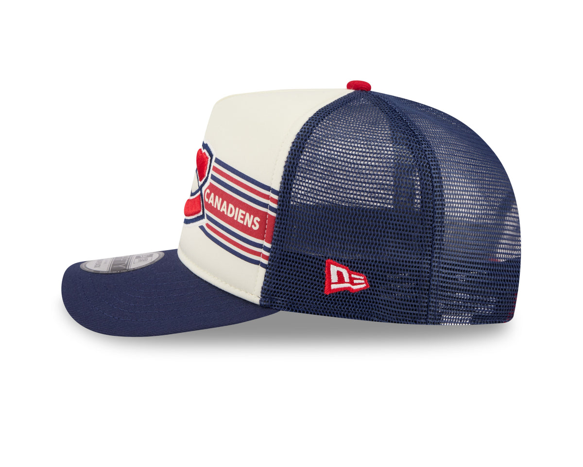Montreal Canadiens NHL New Era Men 9Fifty A-Frame Banner Trucker Snapback product image 5, provided for visual reference and