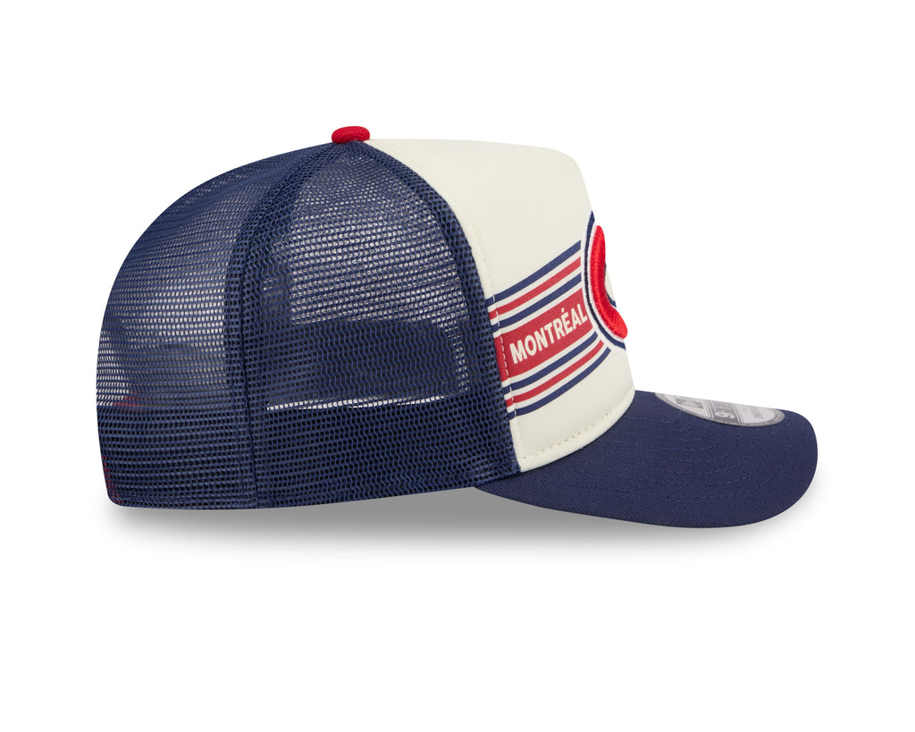 Montreal Canadiens NHL New Era Men 9Fifty A-Frame Banner Trucker Snapback product image 7, provided for visual reference and