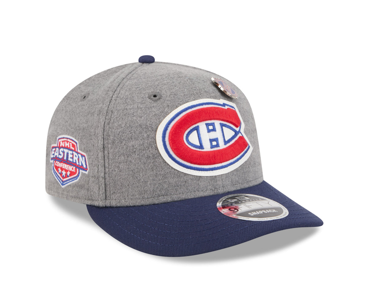Montreal Canadiens NHL New Era Men Grey Melton 9Fifty Wool Snapback product image 1, provided for visual reference and